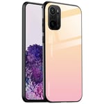 Alamo Gradient Glass Case for Xiaomi Redmi Note 10 5G / Poco M3 Pro, Colorful Tempered Glass Phone Cover - Color 1