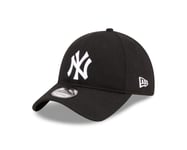 NEW ERA NEW YORK YANKEES BASEBALL CAP.9TWENTY UNSTRUCTURED BLACK WOOL HAT. W23