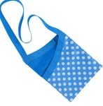 Peg Bag Over the Shoulder Polka Dot Blue Spotty 33x27cm Quality Laundry Holder 