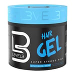 L3VEL3 Super Strong Hair Gel - Creates Sleek, Long Lasting Hairstyles - Gives Volume and Adds Shine - Water Based and Flake Free Formula - Clean and Refreshing Scent - Rinses out Easily - 1000 ml