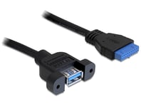 DELOCK – Cable USB 3.0 pin header female > 1 x USB 3.0-A female (83118)