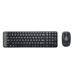 Logitech MK220 Compact Wireless Keyboard and Mouse Combo for Windows, 2.4 GHz Wi