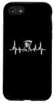 Coque pour iPhone SE (2020) / 7 / 8 ECG des battements de cœur Grim Reaper Halloween