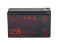 Csb Battery Hrl 1234W High-Rate Longlife Hrl1234wf2-Fr Blybatteri 12 V 8,5 Ah Blyfilt (B X H X D) 151 X 94 X 65 Mm Platt Kontakt 6,35 Mm Underhållsfritt, Lågt