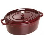 Staub La Cocotte Pata Ovaali 31 cm, Valurauta Grenadiini punainen 40509-366-0