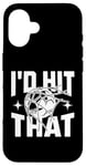 Coque pour iPhone 16 Funny Soccer "I'd Hit That" Ball Game Cheeky Adult Humor Tee