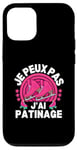 Coque pour iPhone 12/12 Pro Je Peux Pas J'ai Patinage Patin A Glace Patinage Artistique