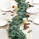 Floweroyal 2 Pièces Guirlande d'eucalyptus Artificiel aux Feuilles de Saule 6.56FT Guirlandes de Verdure pour Arche de Mariage Centres de Table Toile de Fond Cadre de Porte Décoration.