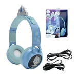 LEXIBOOK, The Snow Queen, Wireless and wired 2-in-1 headset with tiara, sound limited to 85 dB, light effects, foldable, adjustable, rechargeable, HPBT015FZ