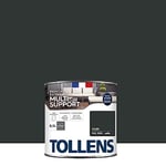 Tollens Peinture extérieure multisupport - Ultra résistante Haute qualité - Satin - Noir - 0,5L = 7m2