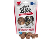 Let's Bite Lets Bite Meat Snacks. Beef Squares with Poultry 80 g - (12 pk/ps)