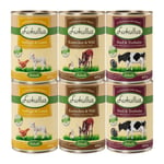 Lukullus Naturokost Adult -kokeilupakkaus 6 x 400/800g - 6 x 400 g  (3 makua)