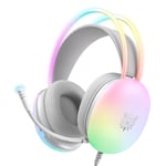 RGB Lighting Stereo Gaming Headset Langalliset kuulokkeet melua vaimentavalla mikrofonilla PS4:lle PS5 Xbox PC MAC