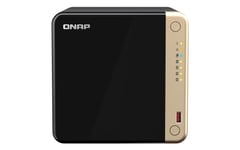 QNAP TS-464 NAS Tower Ethernet LAN Black, Gold N5095