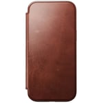 Nomad Modern Horween Leather Folio (iPhone 16 Pro) - Olde Dublin