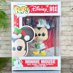 New DISNEY FUNKO POP #613 CHRISTMAS MINNIE MOUSE Collectible Vinyl Figure