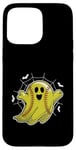 Coque pour iPhone 15 Pro Max Pichet attrape-balle molle fantôme d'Halloween