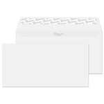 PREMIUM Business Envelopes DL 220 (W) x 110 (H) mm Adhesive Strip White 120 gsm Pack of 50