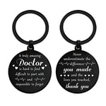 ENGZHI Doctor Gifts Doctor Keyring - Thank You Doctor - Cute Appreciation Retirement Gifts for Men Women