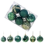 5.5cm 12pcs/set Christmas Balls Ornaments With Hanging Rope A