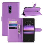 Sony Xperia 1      PU Wallet Case    [Purple]