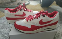 MENS NIKE AIR MAX 1 ID By You SIZE UK 9.5 EUR 44.5 (CN9671 991) WHITE / RED