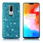 Glitter OnePlus 6 skal - Blå