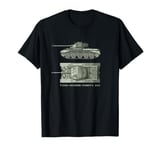 Comet British WW2 Tank Diagrams T-Shirt