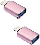 Adaptateur de caméra Lightning vers USB, câble OTG USB 3.0 certifié MFi pour iPhone 14 13 12 11 XS XR X SE 8 7 6 5 iPad pour connecter Lecteur de Carte, Clavier, Souris, Piano, clé USB