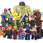 16 st Marvel Avengers Superhjälte Comic Mini Figurer Dc Minifigur Present till Barn