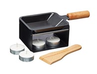 Artesa Set de Mini Raclette Individuelle 5 Pièces, pour Fromage Fondue, 8 x 9.5 x 19 cm, Métal