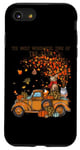 Coque pour iPhone SE (2020) / 7 / 8 Cats Fall Pumpkin-full Truck Autumn Tree Leaves Cat Owner