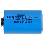 vhbw Pile au lithium LS14250 remplacement pour 1/2 AA LS14250PFR - Pile primaire avec connexion à souder (1200mAh, 3,6V, Li-SOCl2)