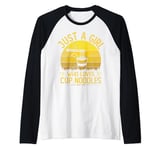 Vintage Cup Noodles, Just A Girl Who Loves Cup Noodles Girls Raglan Baseball Tee