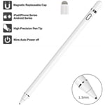 Stylet compatible avec les crayons Apple Stylet rechargeable capacitif avec embouts ultra-fins de 1,5 mm compatible avec les iPads /