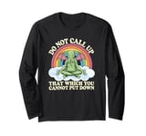 Cthulhu Mythos Quote, Retro Yoga Cthulhu Long Sleeve T-Shirt