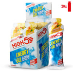 High5 Energi Gel Aqua - 20x66g, Appelsin, Unisex, Ideell for Løping og Trening