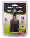 Rockland RUC003 4-USB Car Battery Charger For Mobile Phone Smartphone iPhone