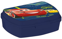 ALMACENESADAN 2043 Appareil à croque-monsieur Restangulaire Multicolore Cars Produit en plastique réutilisable sans BPA Dimensions intérieures 16,5 x 11,5 x 5,5 cm