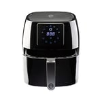 MasterChef Friteuse Sans Huile 4,5L Air Fryer pour 2-4 Personnes, Friteuse à air Chaud, avec Ecran LCD Numerique, 7 Programmes, Minuterie Température Réglable Affichage, Machine a Chips, 1400W, Noir