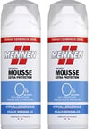 Mennen Mousse à Raser Hypoallergénique 0%, 250ml (Lot de 2)