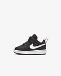 Chaussures Nike Femme Fille Court Borough Low Ps Bq5453 002 Blanc Noir Cuir