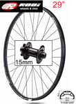 Rodi Rodi BlackRock23 Framhjul MTB 29 tum | För gaffel med 15x100mm axel | 6 bult bromsskiva