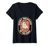 Womens Rabbit Bunny - Wildlife Animal Chief Of The Farm V-Neck T-Shirt