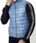 New Mens EA7 Emporio Armani 8NPQ02 PN39Z Train Core China Blue Down Gilet Size S