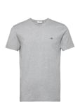 Slim Shield V-Neck T-Shirt Grey GANT