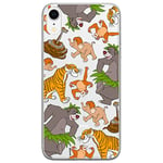 ERT GROUP mobile phone case for Iphone XR original and officially Licensed Disney pattern Jungle Book 003 optimally adapted to the shape of the mobile phone, partially transparent