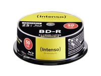 Intenso - 25 X Bd-R - 50 Gb 6X - Utskrivbar Yta - Spindel