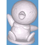 MakeIT Size: Xl, Low Poly " Piplup" Pokémon Collection, Collect All Multifärg Xl