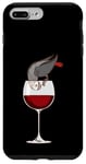 Coque pour iPhone 7 Plus/8 Plus Perroquet gris africain buveur de vin rouge Oiseau perroquet